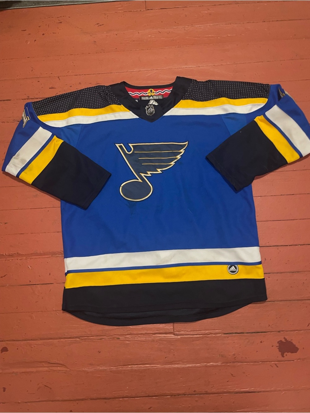 BRAYDEN SCHENN ST LOUIS BLUES MENS BLUE HOME BREAKAWAY HOCKEY JERSEY